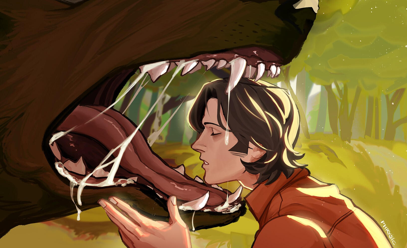 Bust ; complex background ; fully rendered. This is a personal fan artwork. All rights to the characters belong to the creators of Supernatural.